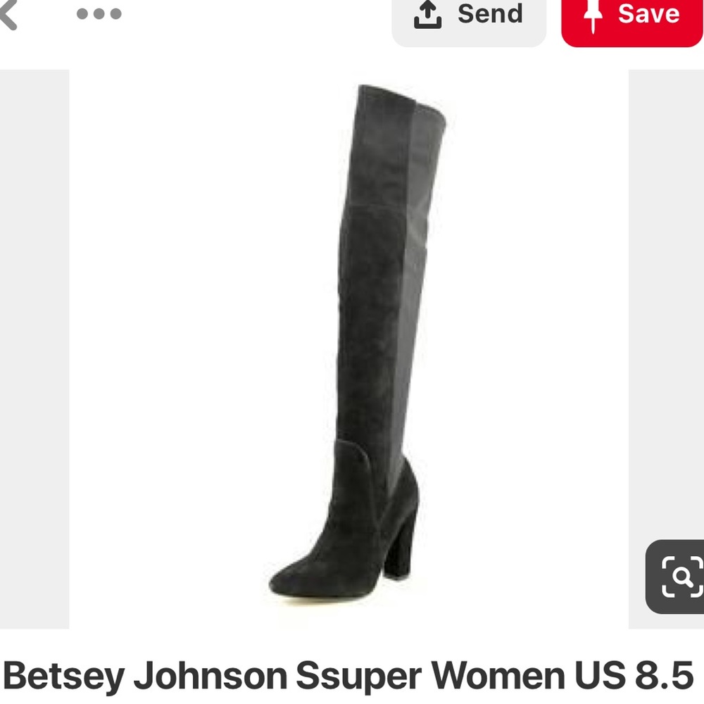 Betsey Johnson ssuper suede thigh high boots